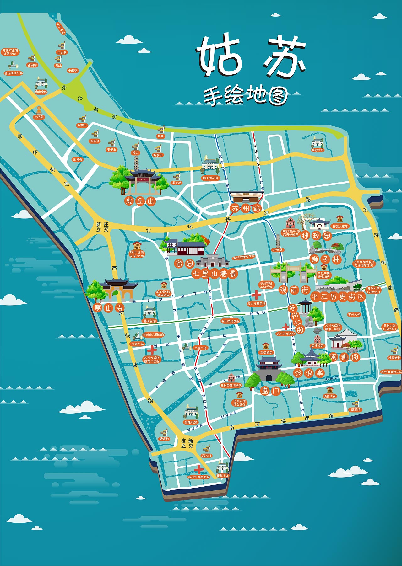 龙湾镇手绘地图景区的文化宝藏